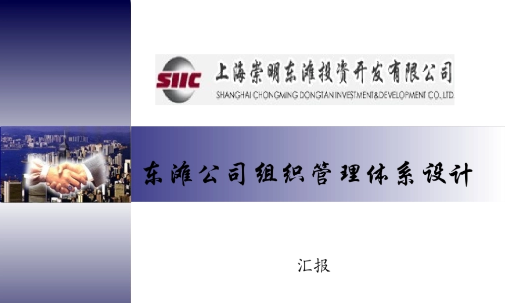 ××公司组织管理体系设计方案（PPT 228页）