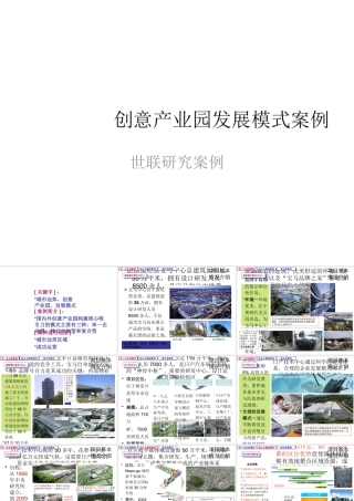 世联_研究_创意产业园发展模式案例_32PPT