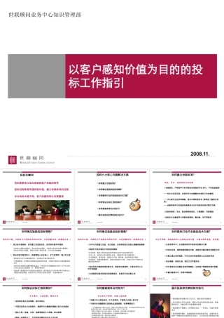 世联_以客户感知价值为目的的投标工作指引-43PPT