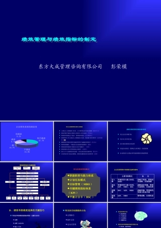 ××管理咨询有限公司绩效管理与绩效指标的制定