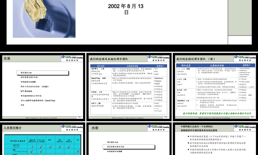 ××集团公司海外业务拓展项目建议书汇报会