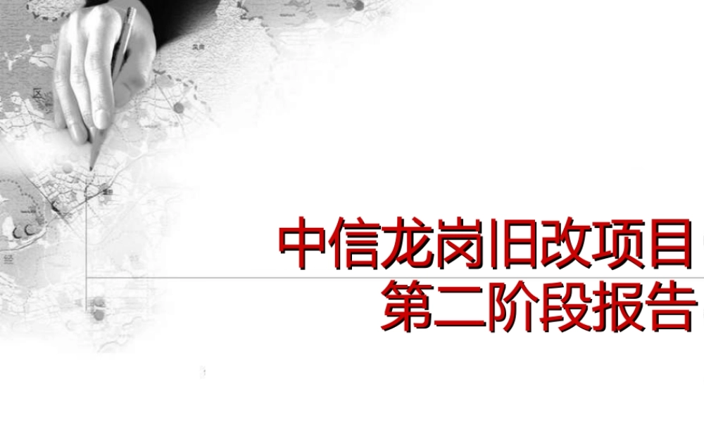世联_中信_深圳龙岗旧改复合性城际中心项目第二阶段报