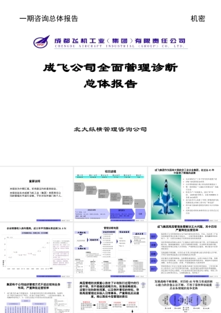 ××集团公司全面管理诊断总体报告