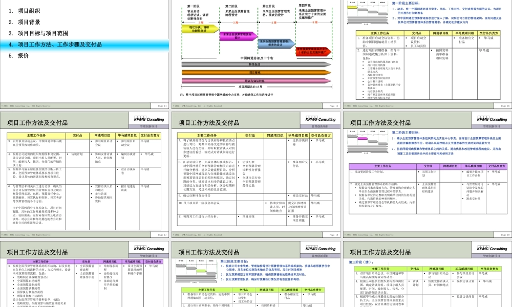 ××集团公司全面预算管理体系实施项目建议书（PPT 49页）