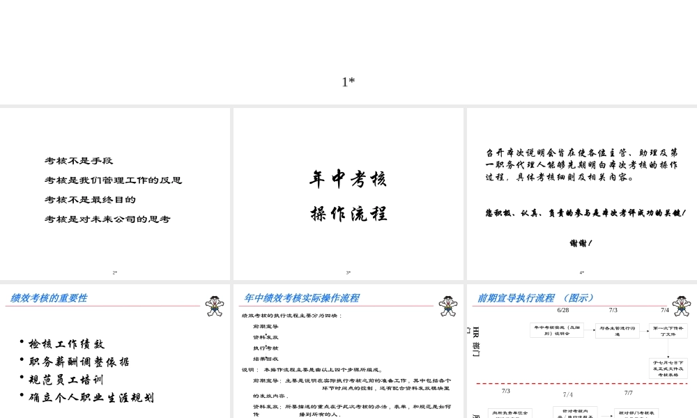 ××集团年中执行考核流程（PPT 31页）