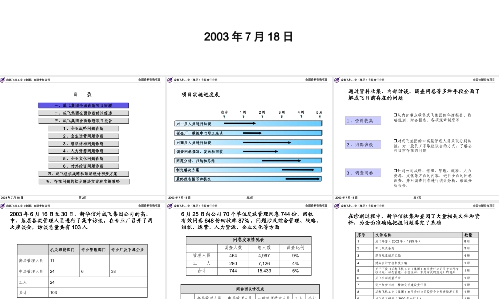 ××集团全面诊断咨询项目报告（PPT 298页）
