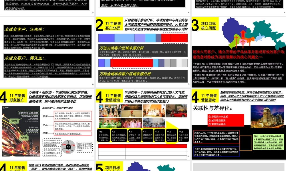 世联XXXX合肥华润凯旋门项目营销投标报告