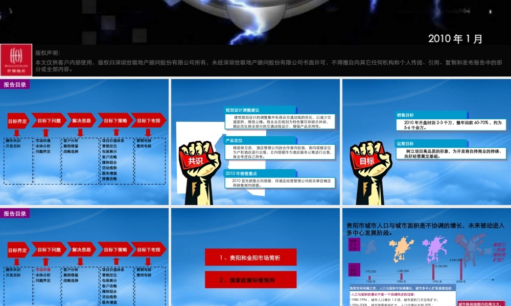 世联XXXX年1月贵阳市金阳汇城项目营销战略与策略报告