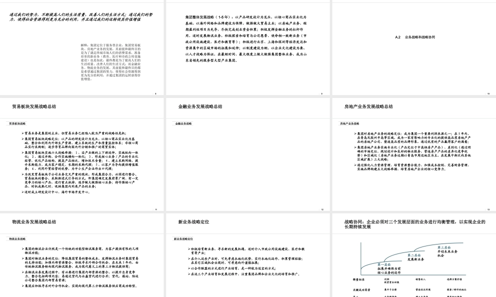 ××集团战略规划(精要版)