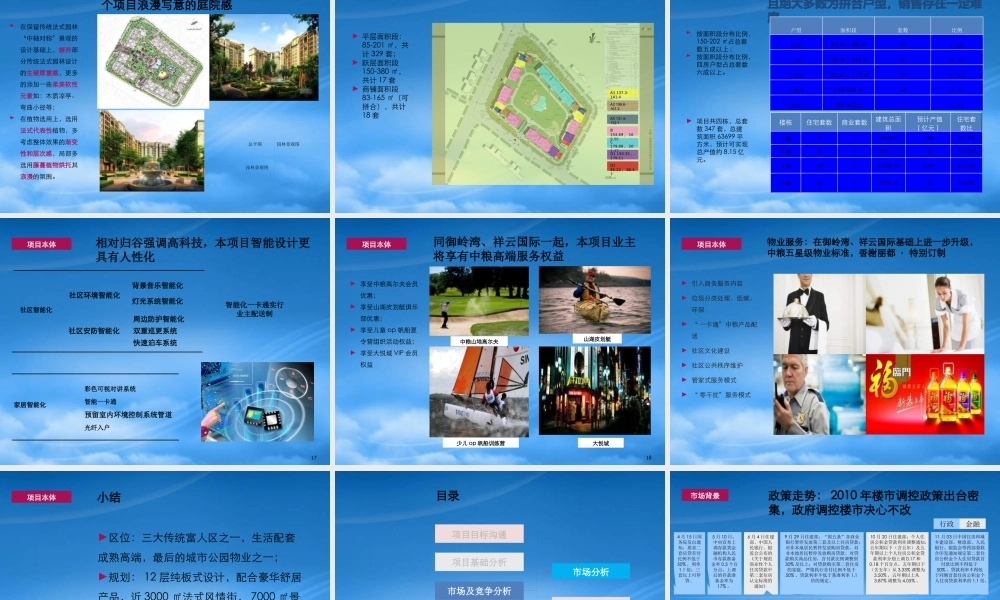 世联XXXX年成都中粮·香榭丽都项目策略总纲及执行报告