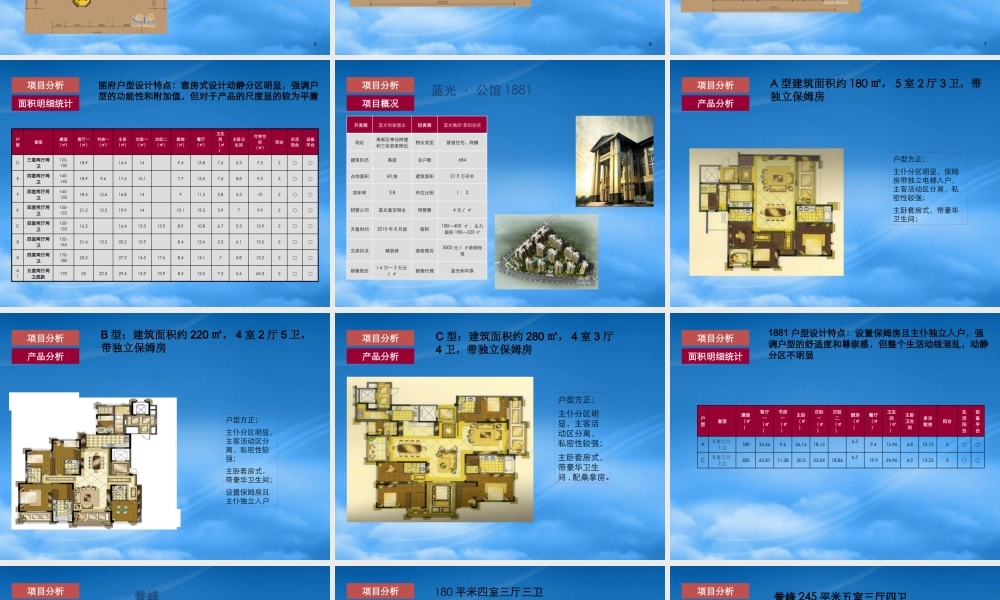 世联XXXX年成都中粮·香榭丽都项目竞品户型分析报告
