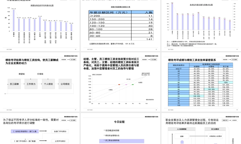 ××绩效管理咨询项目--高层汇报版 --