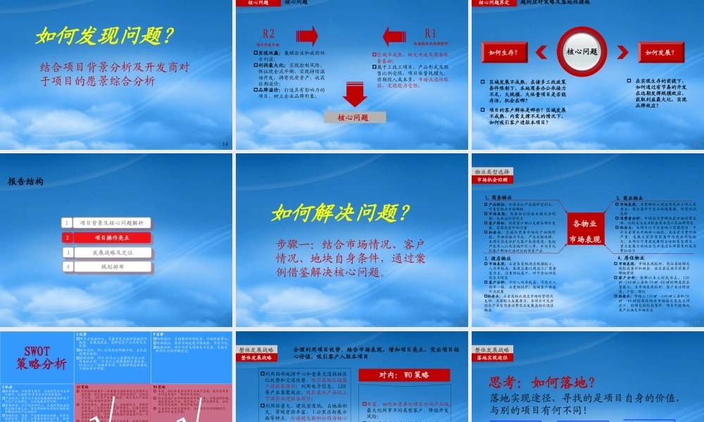 世联XXXX年深圳宝安总部经济园项目报告分享要点