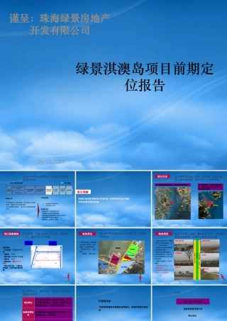 世联XXXX年珠海绿景淇澳岛项目前期定位报告
