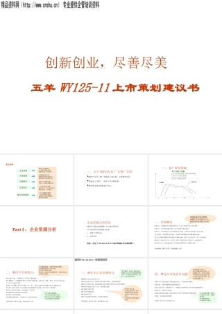 ××摩托上市策划案（PPT41页）