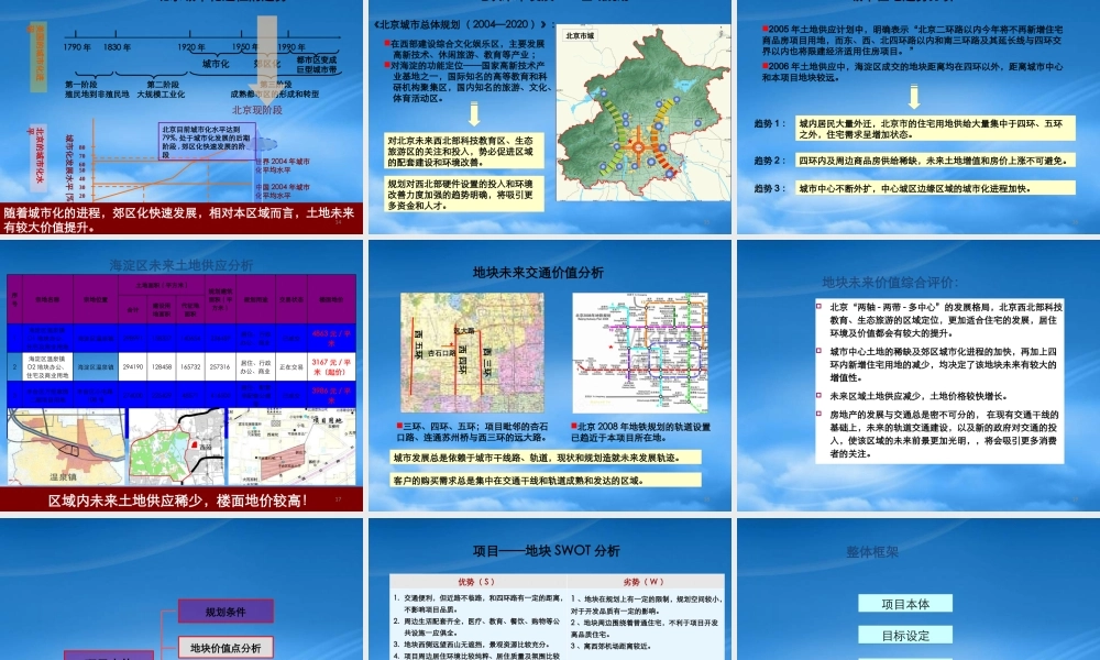 世联-北京西四环项目前期顾问报告136页