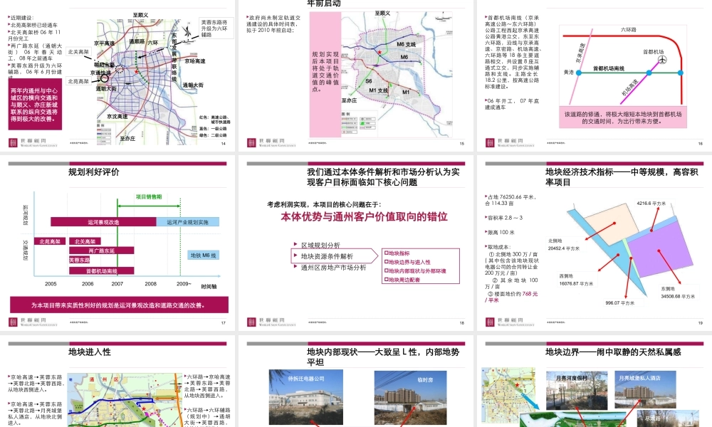 世联-北京月亮河二期项目整体定位发展战略及物业发展建议-178PPT