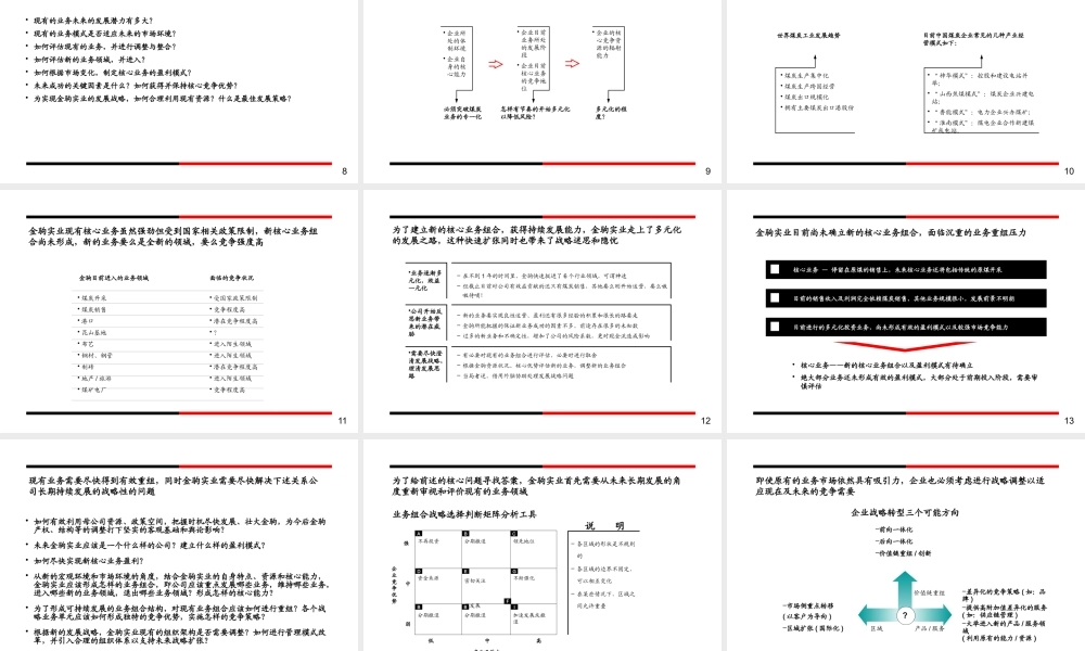 ××实业发展战略项目建议书（PPT 61页）