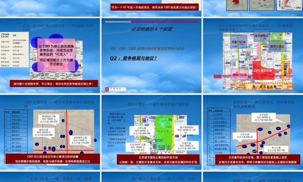 世联-北京中信建国门项目定位报告