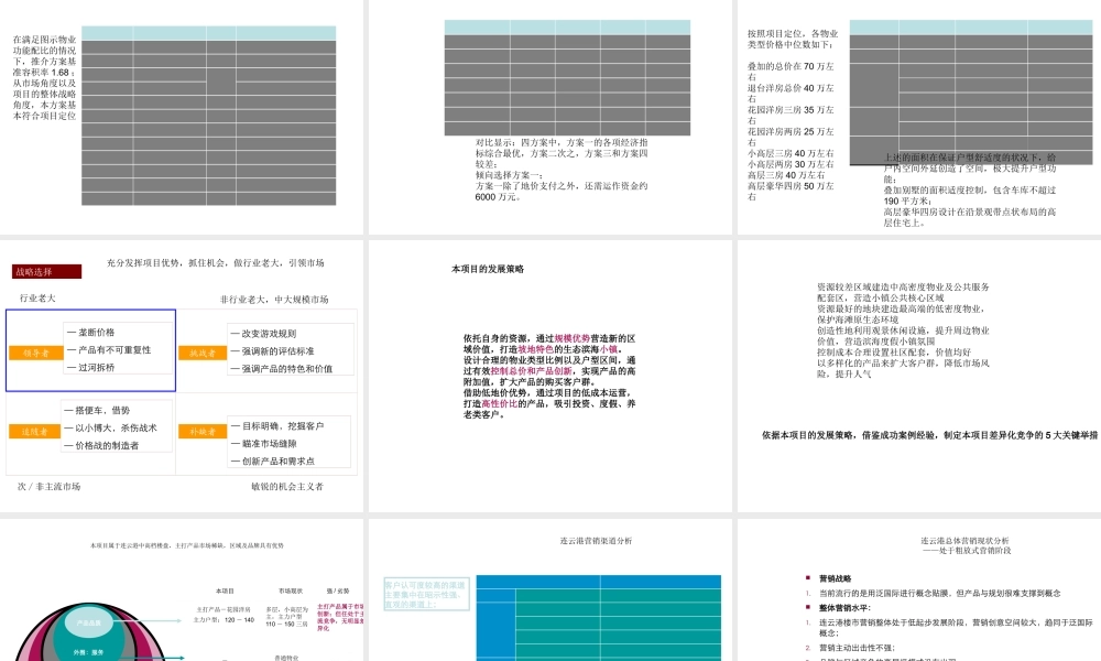 世联产品定位模板