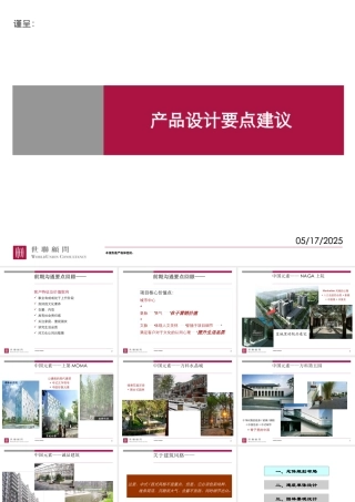 世联产品设计要点建议