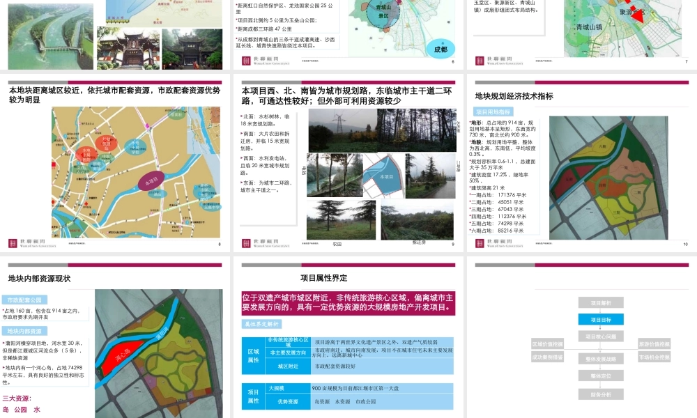 世联-成都国瑞都江堰900亩项目整体发展战略及定位报告-180PPT
