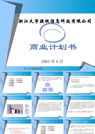 ××信息科技有限公司商业计划书(2)