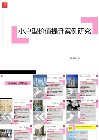 世联地产小户型价值提升案例研究