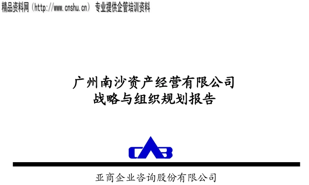 ××有限公司战略与组织规划报告