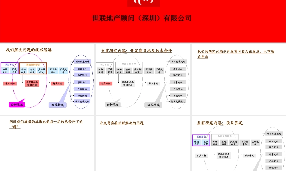 世联地产咨询方案完整演示版