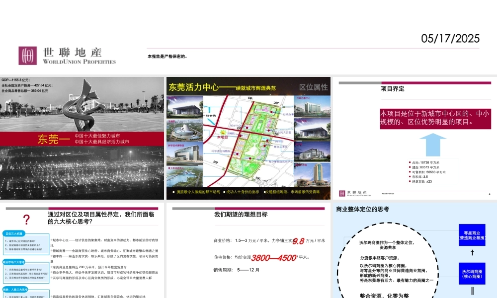 世联-东莞“深国投.鸿福路”项目策划书-47PPT-7.7M