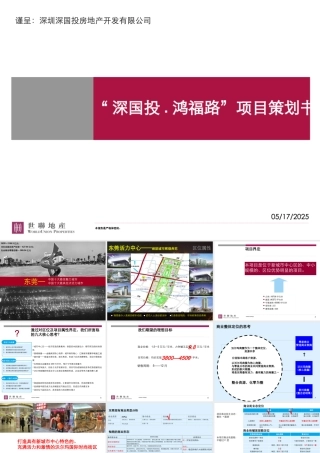 世联-东莞“深国投.鸿福路”项目策划书-47PPT-7.7M