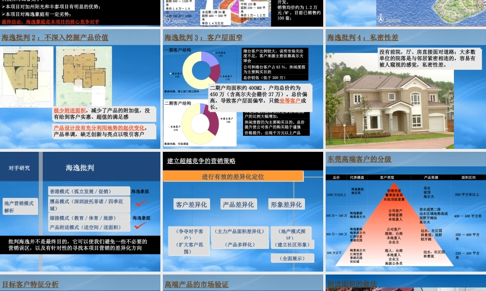 世联-东莞厚街湖景花园项目定位报告89页