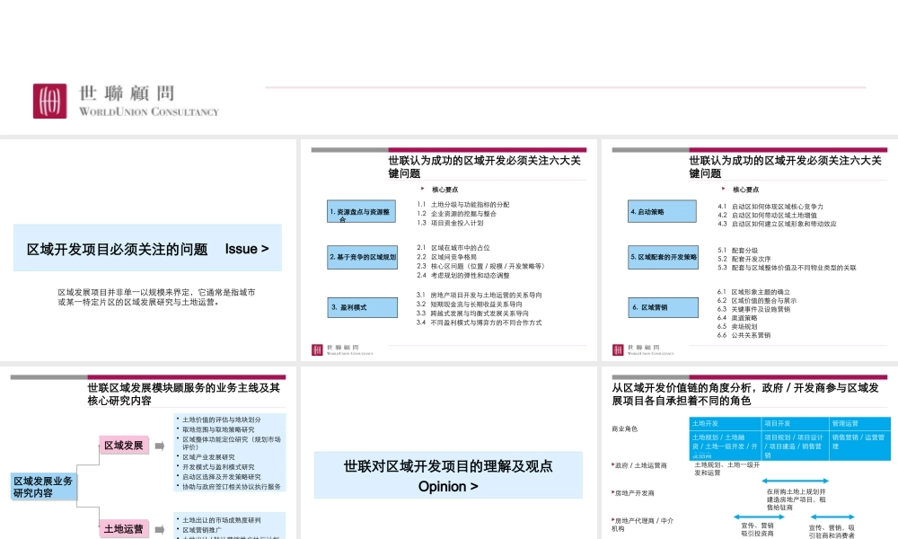 世联房地产区域开发顾问流程168503375