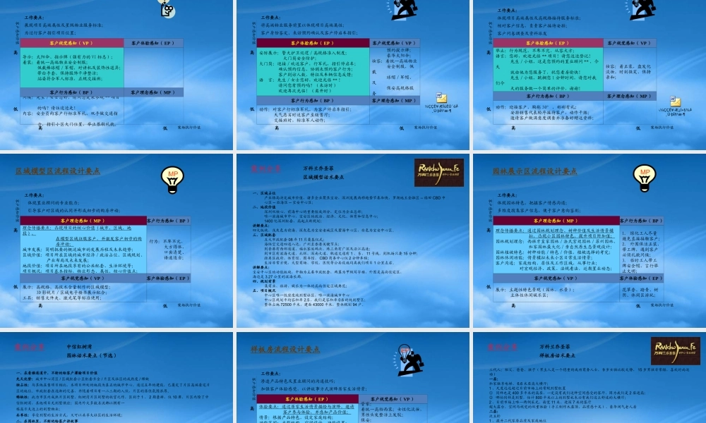 世联-高端项目案场销售接待流程设计