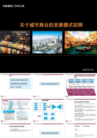 世联-关于城市商业的发展模式研究-70PPT