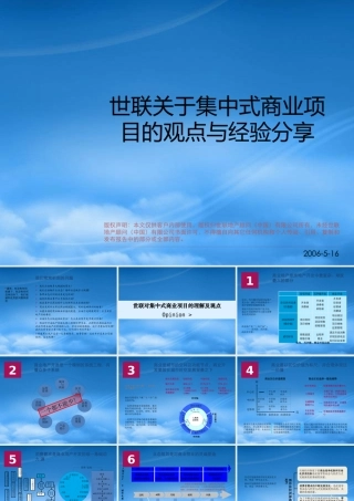 世联-关于集中式商业项目的观点与经验分享