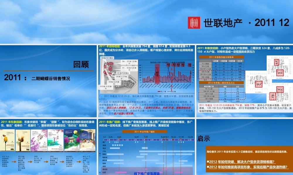 世联广州海伦春天年度营销策略报告