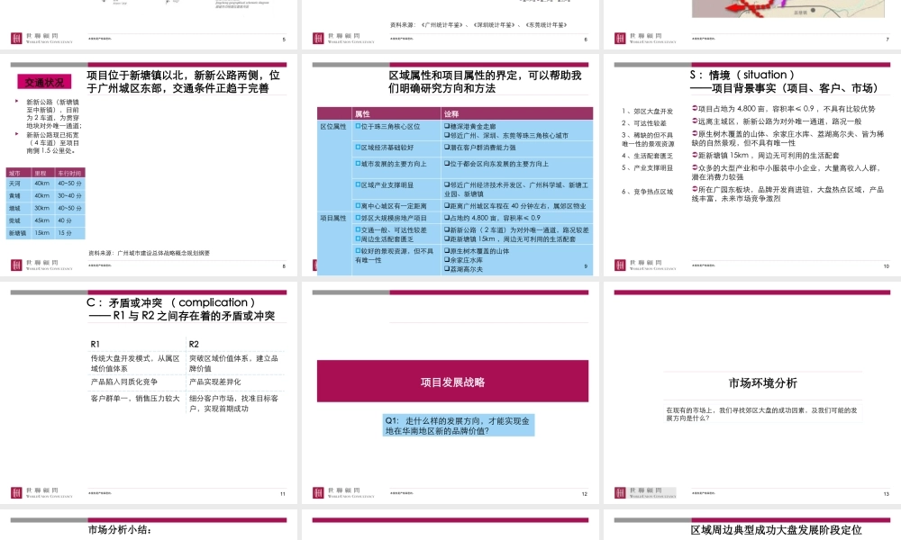 世联-广州金地增城项目整体定位与发展战略