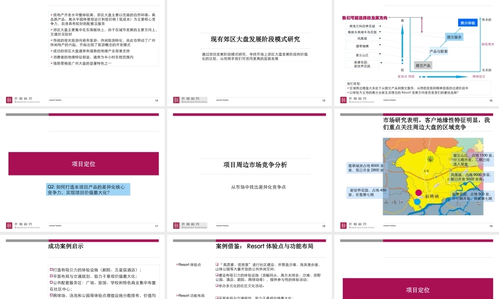 世联-广州金地增城项目整体定位与发展战略