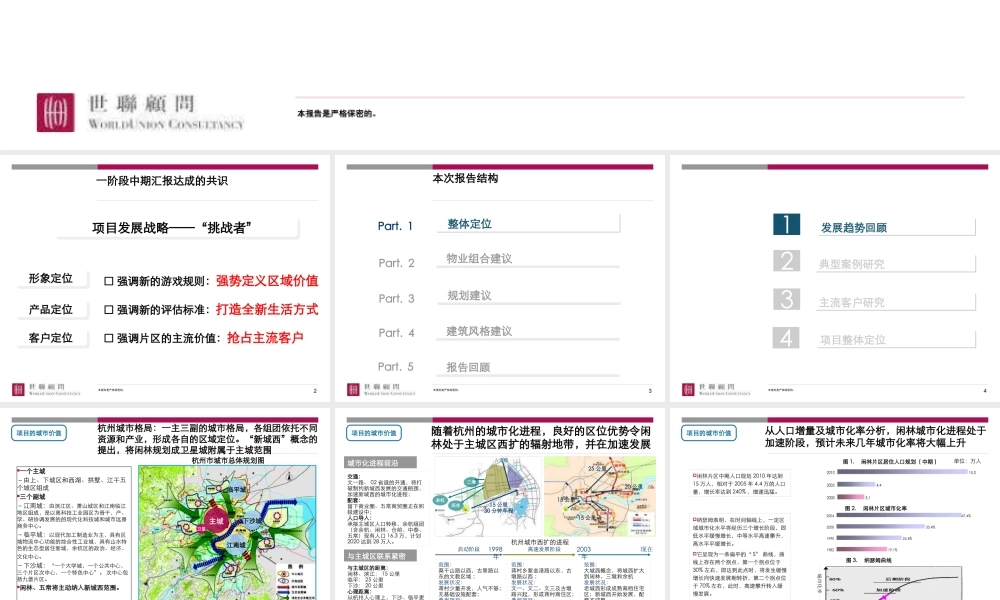世联-杭州闲林项目整体定位与发展战略（终稿）-156PPT