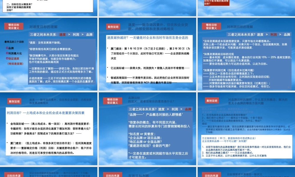 世联客户目标的分析与问题的结构化