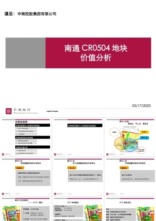 世联-南通CR0504地块价值分析-36