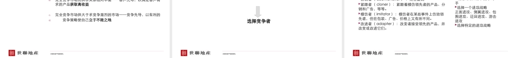 世联培训资料讲义-项目战略与定位及物业发展建议培训