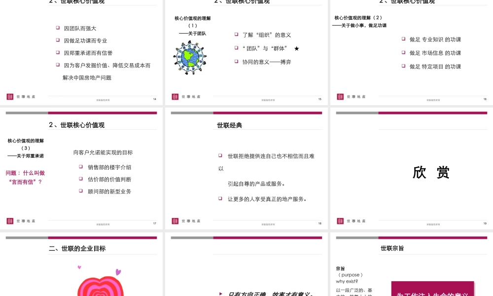 世联企业文化