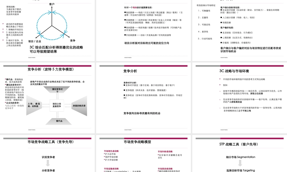 世联前期策划方案