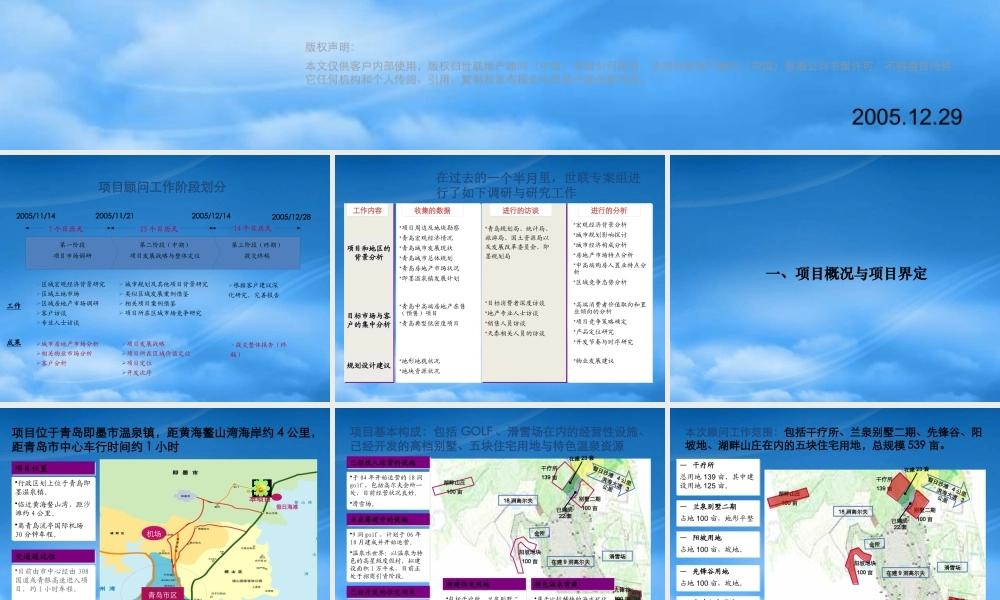世联山东青岛温泉别墅项目整体定位与发展策1417229240