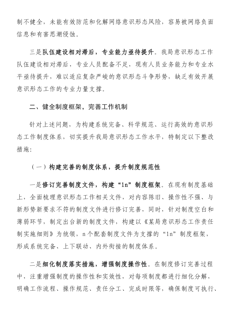 2024年意识形态工作制度整改措施_第3页