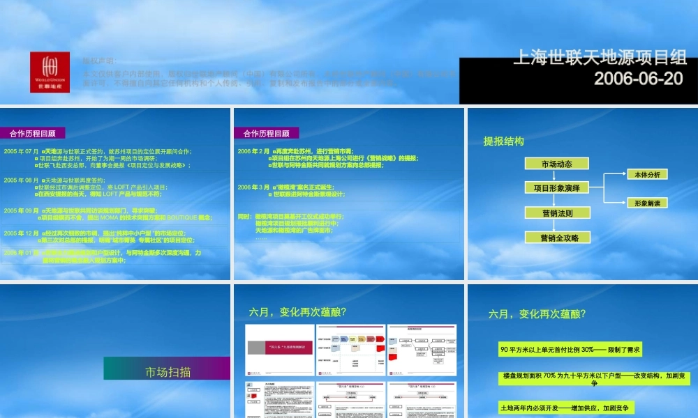 世联-上海天地源橄榄湾策略执行报告-144PPT