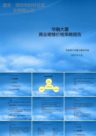 世联-深圳华融大厦商业裙楼价格策略报告-56PPT